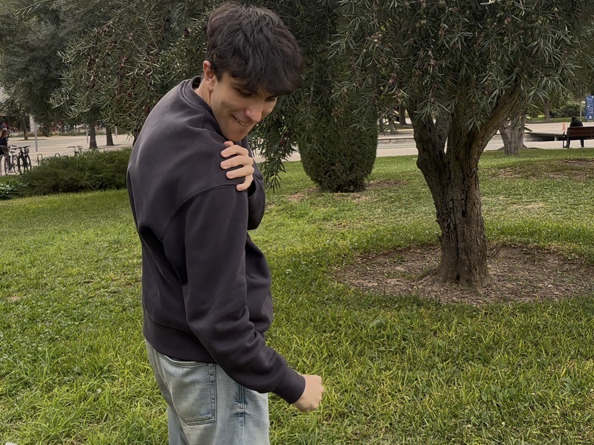 Álvaro Fuentes García en sesión de fotos del grupo Dark Phoenix